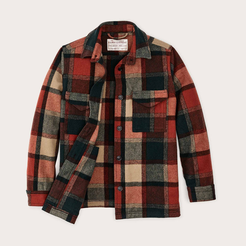 Women's wool jac-shirt von Filson | Amber / spruce plaid (Multicolor)